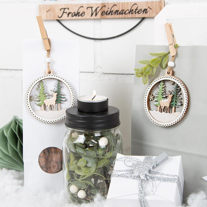 Logbuch-Verlag 100 kleine weisse Papiertüten MIT FENSTER Folieneinlage 8 x 5 x 24,5 cm lebensmittele