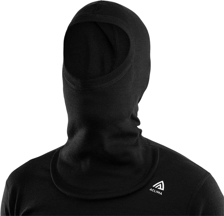 Aclima WarmWool Kapuzensweater Herren schwarz 2022 Unterwäsche XL Schwarz, XL Schwarz
