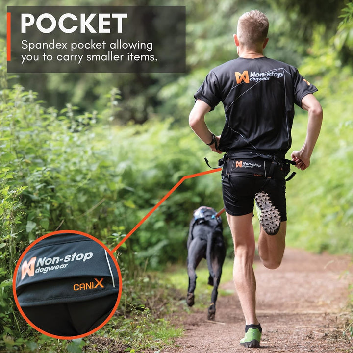 Non-stop dogwear CANIX-Belt | 123X | maximale Sicherheit - minimales Gewicht!, Grösse:L, L