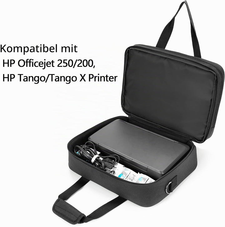 SAMDEW Doppellagige Aufbewahrungstasche für Tragbare Mobile Drucker, Kompatibel mit HP Tango/Tango X