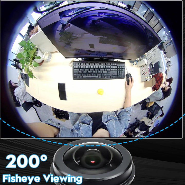 Svpro 5MP 30FPS USB Kameramodul, M12 Fisheye Objektiv, Ultra Weitwinkel 200 Grad Webcam Board IMX335