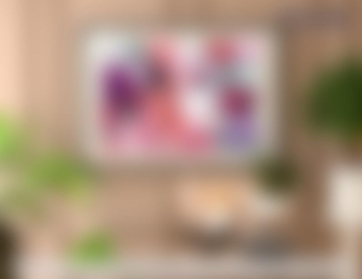 Figured'Art Malen Nach Zahlen Erwachsene Mit Rahmen Gesicht und Blumen - Paint by Numbers Basteln DI
