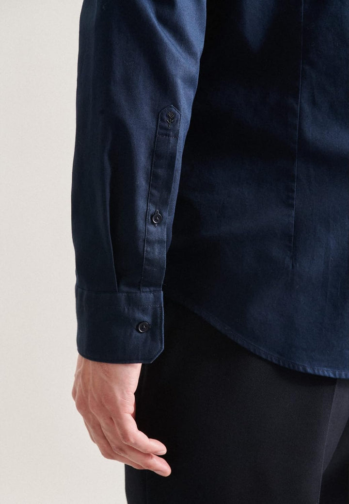 Seidensticker Herren Business Hemd - Bügelfreies Hemd mit sehr schmalem Schnitt - X-Slim Fit - Langa