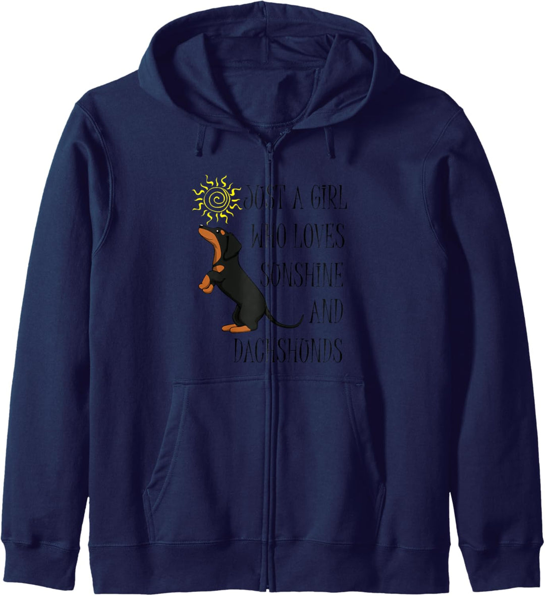 Niedlicher Dackel Spruch Witziger Hund Kapuzenjacke