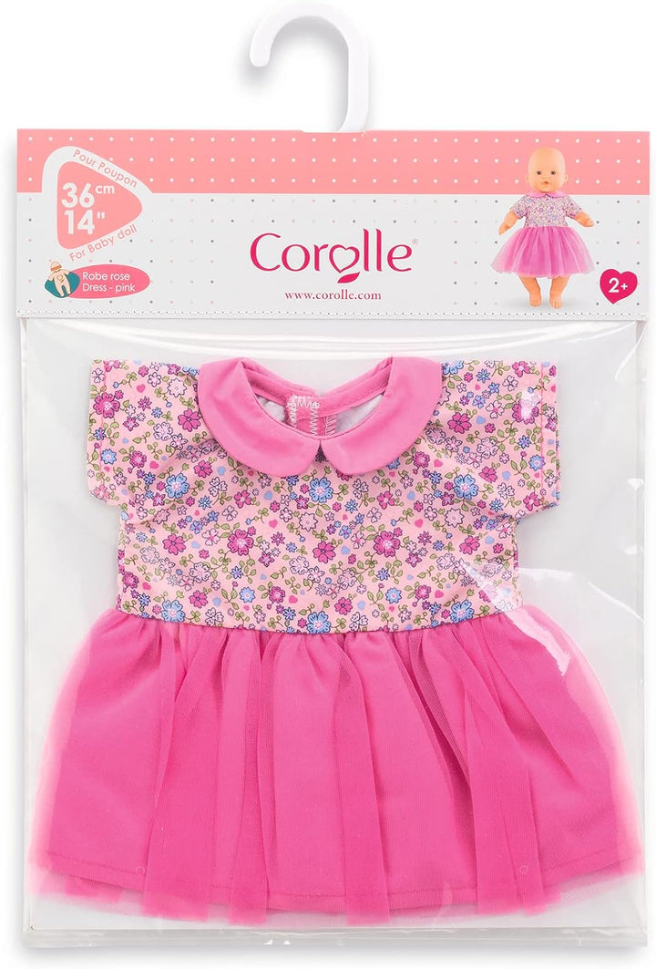 Corolle - Mon Grand Poupon, rosa Kleid, für Puppen, 36 cm, ab 2 Jahren, 9000140580