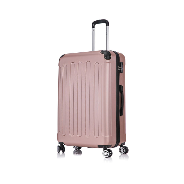 Flexot® Flex-2045 Koffer (16 Farben zur Auswahl) Zwillingsrollen Reisekoffer Trolley Hartschale (XL,