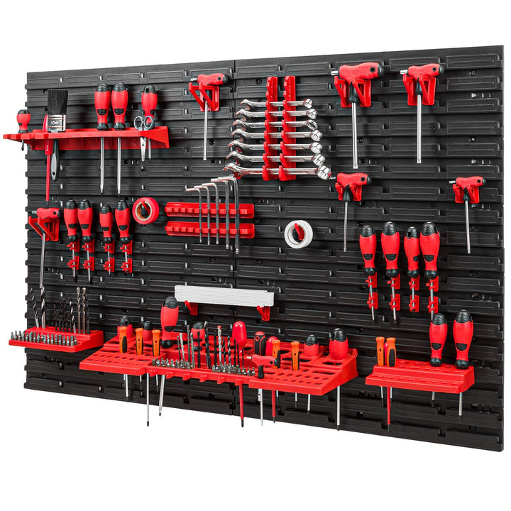 Werkzeugwand Lagersystem – 1152 x 780 mm Lochwand mit Werkzeughaltern – Set 38 Zubehör Warkzeuglochw
