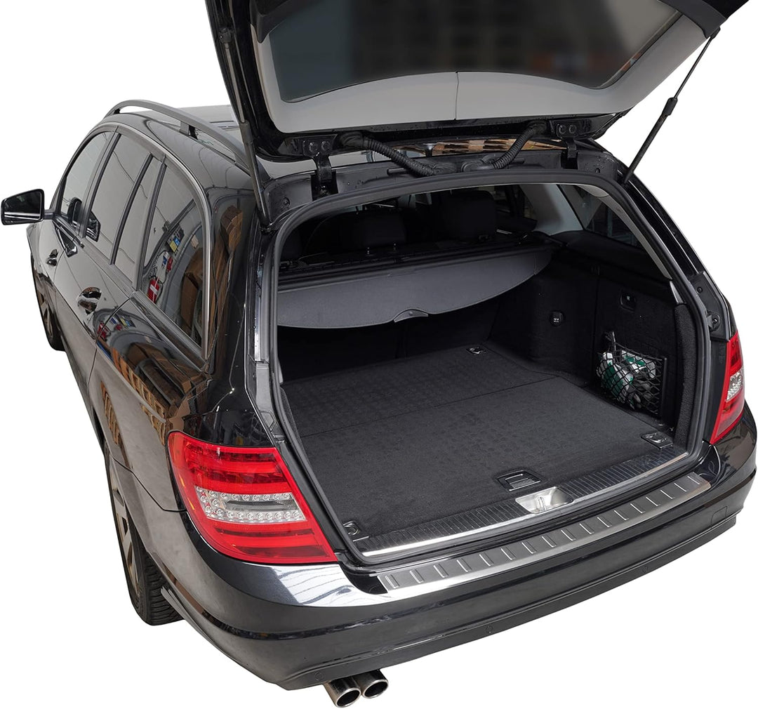 Recambo Ladekantenschutz Edelstahl kompatibel für Mercedes C-KLASSE, S204 Kombi | 2007-2015 - matt g