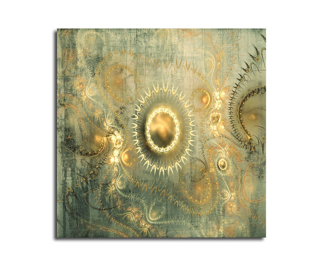 Paul Sinus Art Antike Erben - Abstrakt353_60x60cm Bild auf Leinwand barocker Stil historische Schmuc