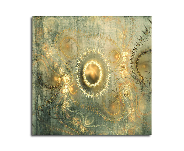 Paul Sinus Art Antike Erben - Abstrakt353_60x60cm Bild auf Leinwand barocker Stil historische Schmuc
