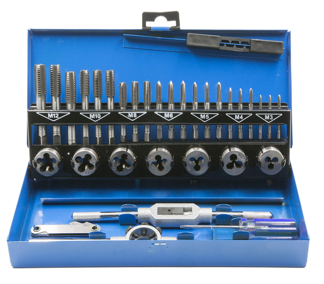 Krino 09030500 Gewindebohrer und Schneideisen, blau