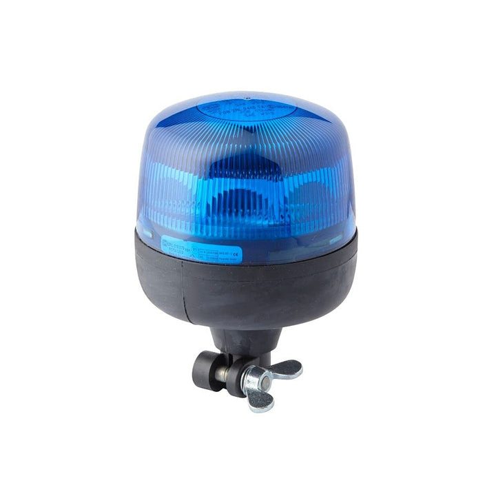 HELLA - LED-Rundumkennleuchte - RotaLED - 12/24V - blau - Rohrstutzen, flexibel - Menge: 1 - 2RL 010