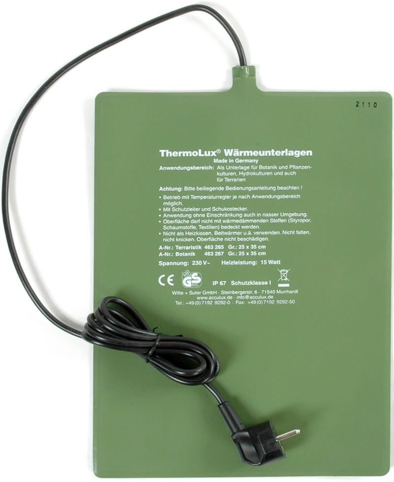 ThermoLux Wärmematte (25 cm x 35 cm) 15 Watt | H 85-35