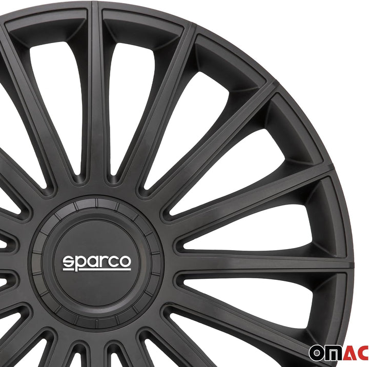 Satz Sparco Radzierblenden Lazio 15-Zoll Grau/Silber 15" Grau, 15" Grau