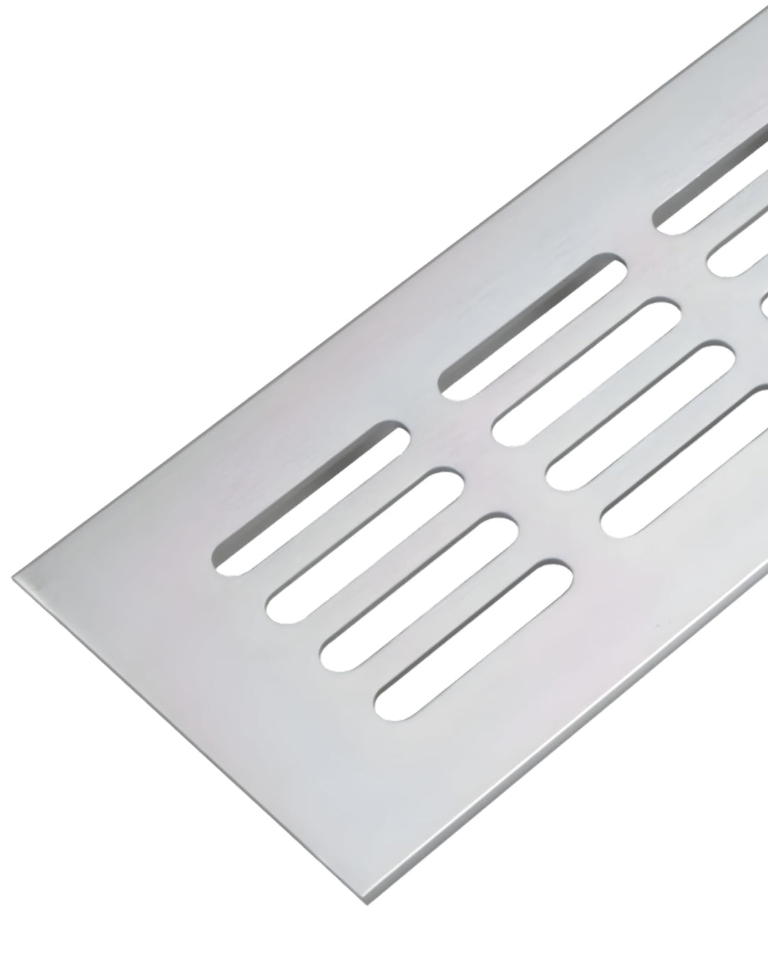 Gedotec Lüftungsgitter rechteckig aus Aluminium - 1 Stück Abluftgitter Silber Matt - Heizungsgitter