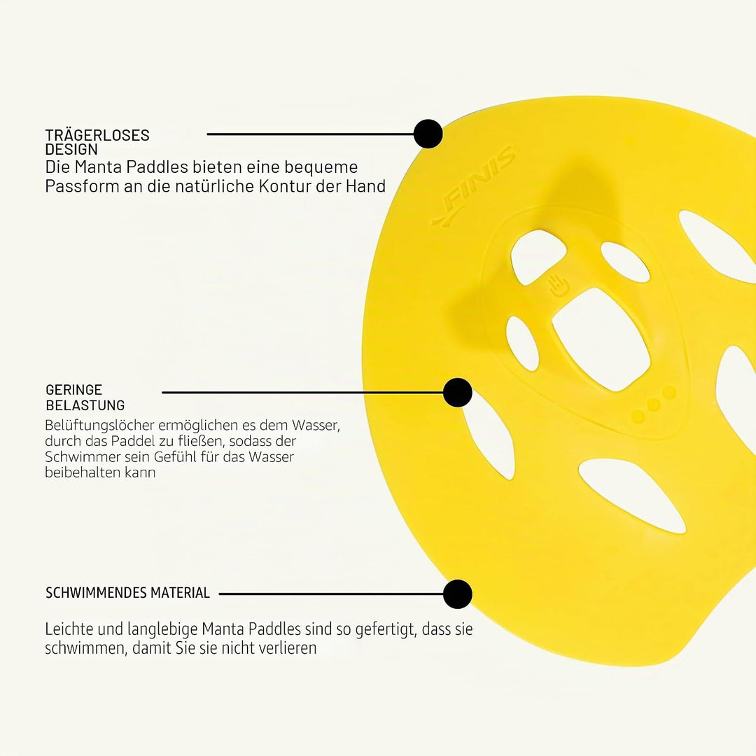 Finis Manta Schwimmtraining Handpaddel für Wettkampfschwimmübungen, S