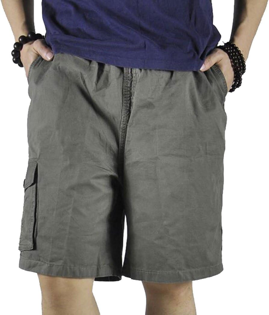 Putaowor Herren Sommer Cargo Shorts Kurze mit Elastischem Bund und Relaxed Fit volle elastische Tail