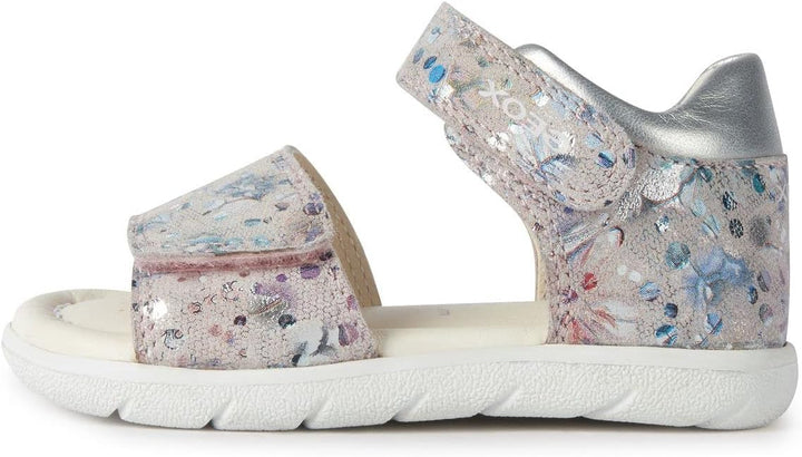 Geox Mädchen B Alul Girl Sandal, 25 EU Lt Rose Silver