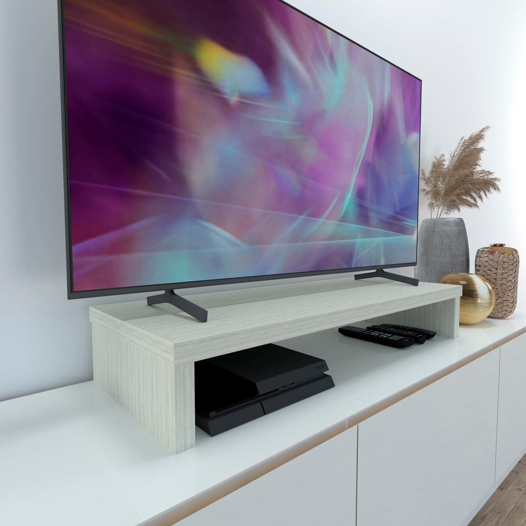 Henor Riser-Halterung für TV aus FSC® Holz 90 x 35 x 15 cm Eiche Stel. Unterstützt 60 kg. 90x35x15 E