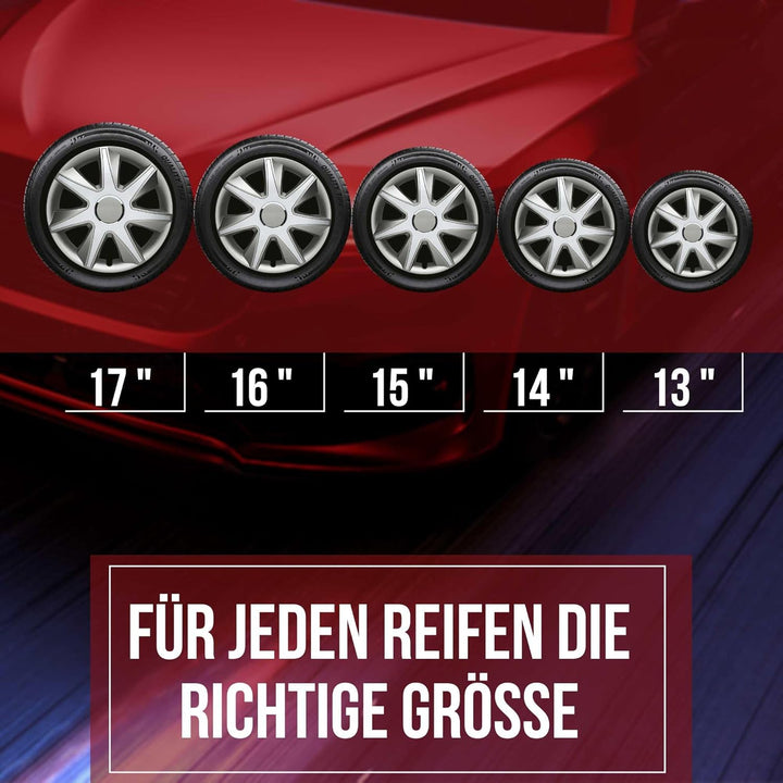 Run 15" 38,10cm grey/silver I Albrecht grau/silber 15 Zoll Run, grau/silber 15 Zoll Run