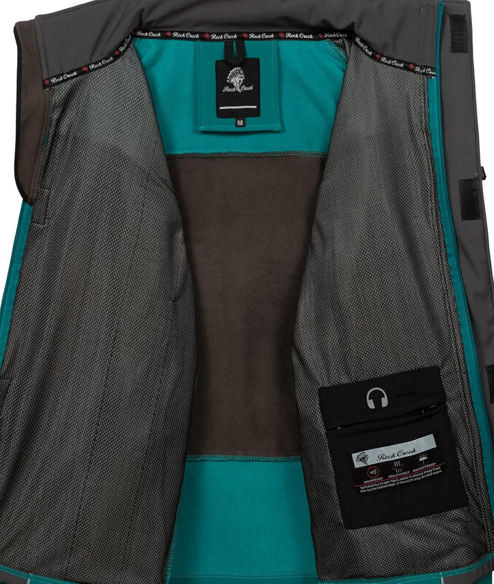 Rock Creek Herren Softshell Jacke Outdoor H-312 5XL Hellbraun, 5XL Hellbraun