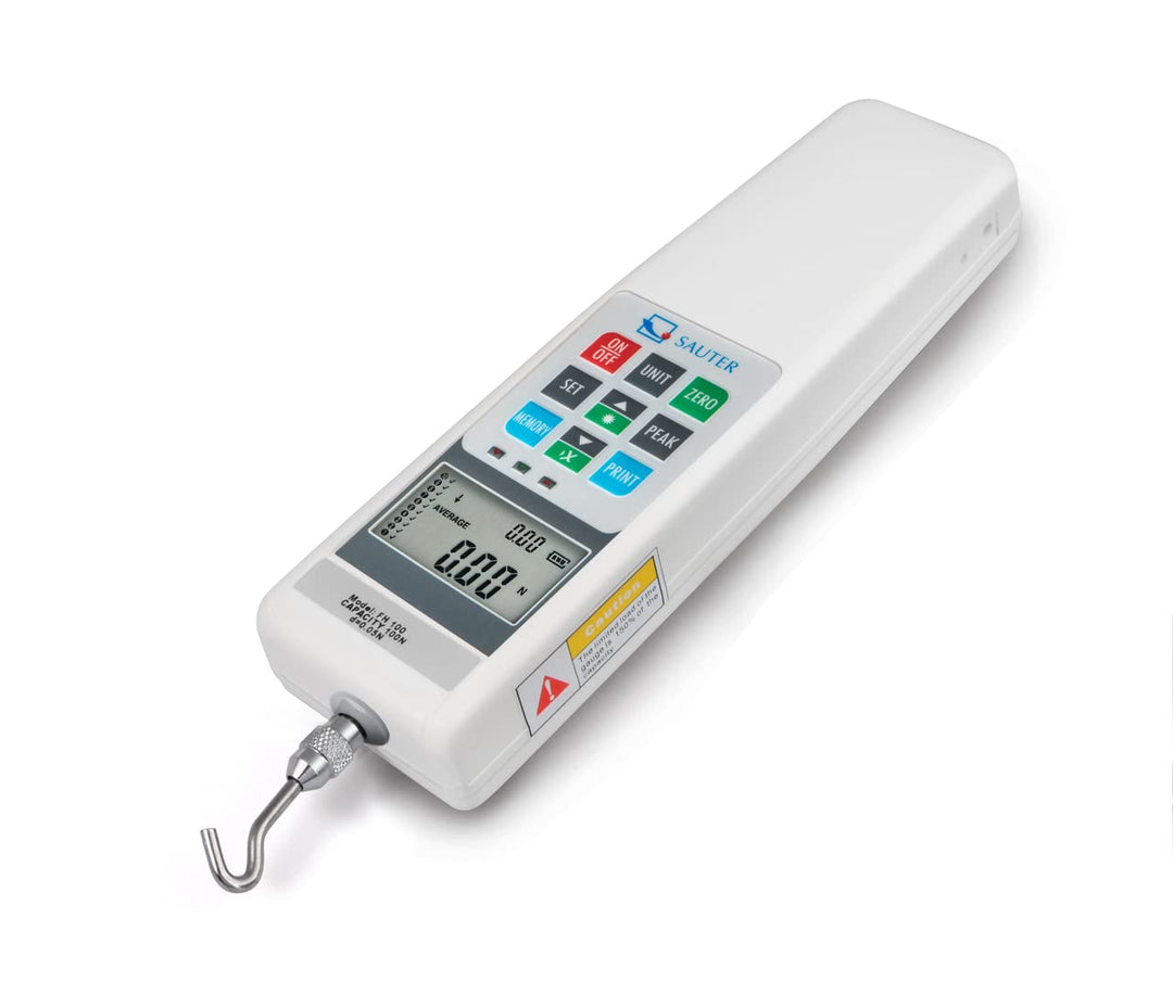 KERN FH 500. Sauter FH-S Digitales Kraftmessgerät, Messbereich 500N, Ablesbarkeit 0.1N