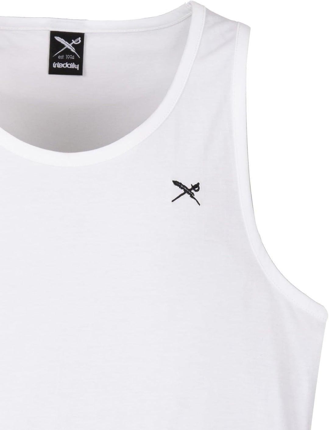 IRIEDAILY Herren Tank Top MINI Flag Baumwolle Regular Fit S Weiss, S Weiss