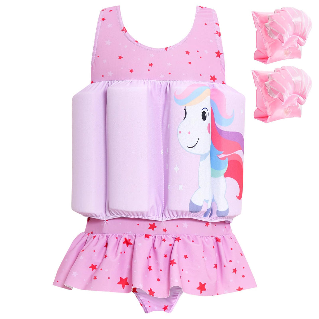 Badeanzug Baby Mädchen mit Floatation Kleinkind Schwimmtraining Hilfe Schwimmende Badeanzug EIN Stüc