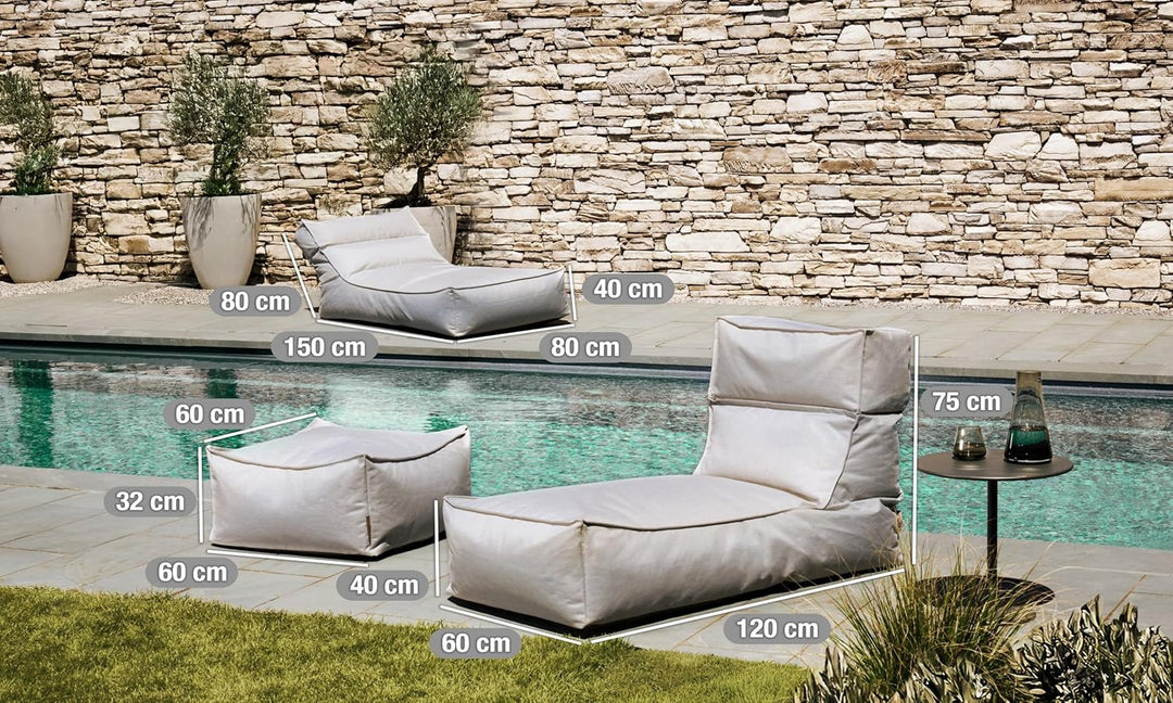 blomus Outdoor Hocker -Stay- Wasserfest (Cloud) Cloud One size, Cloud One size