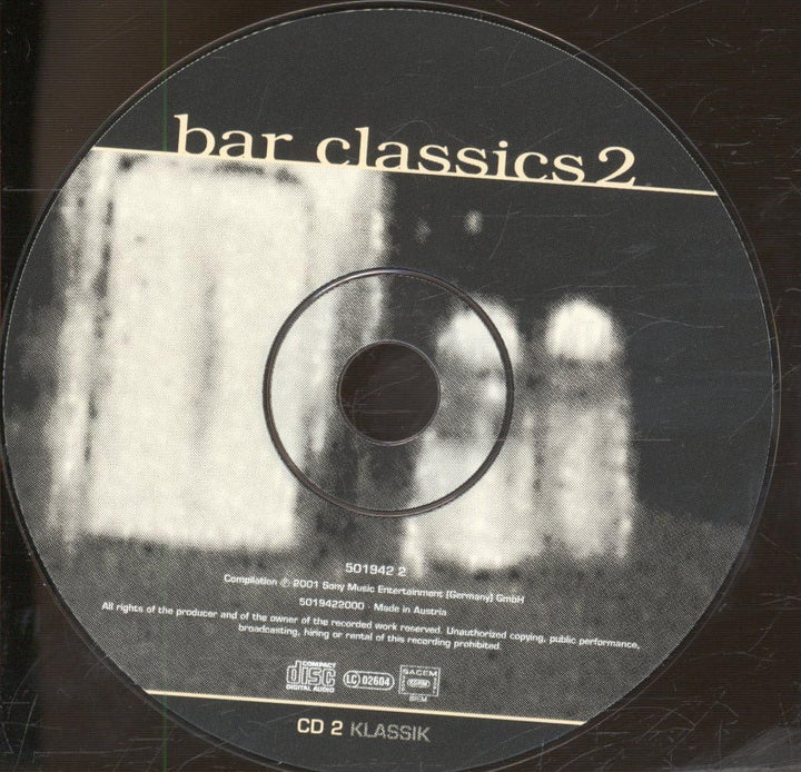 Bar Classics 2, Audio-CD
