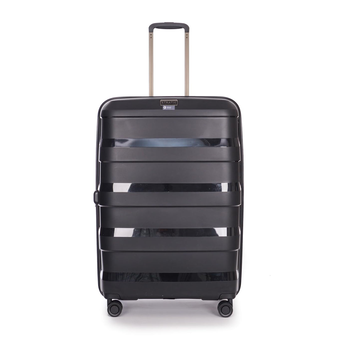 Stratic Straw+ - 4-Rollen-Trolley 76 cm L erw. Black Schwarz, Schwarz