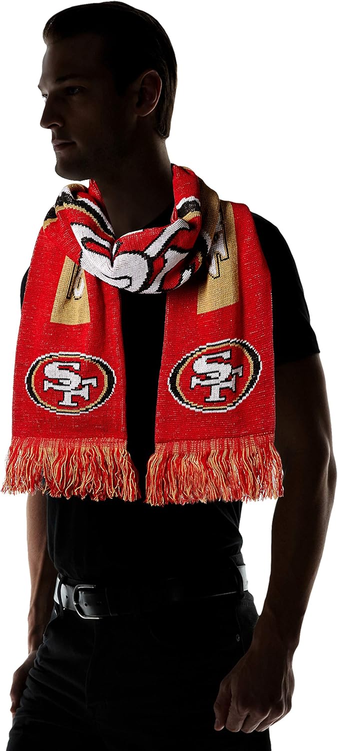 FOCO NFL (2016 Edition) Big Logo Schal San Francisco 49ers Einheitsgrösse Teamfarbe, San Francisco 4