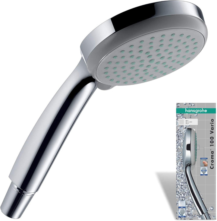 hansgrohe Ersatzteil Unica Gelenkstück, Chrom, 1 - Pack & Duschkopf Croma 100 (Regendusche, 4 Strahl