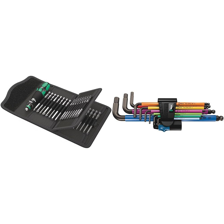 Wera Kraftform Kompakt 62, 33-teilig, 05059297001 & 05022210001 950/9 Hex-Plus Multicolour HF 1 Mult