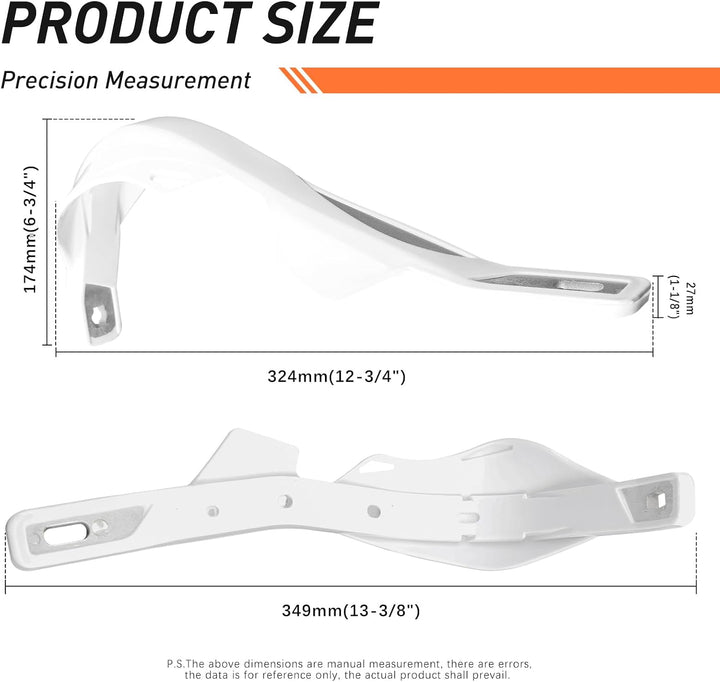 DREAMIZER Handprotektoren Motorrad Aluminium 22mm und 28mm, Handprotektoren für Offroad ATV Dirt Pit
