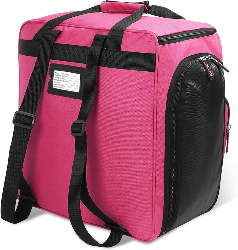 normani Skischuhtasche mit separatem Helmfach und Rucksackfunktion Alpine DEPO Pink 53 Liter, Pink 5