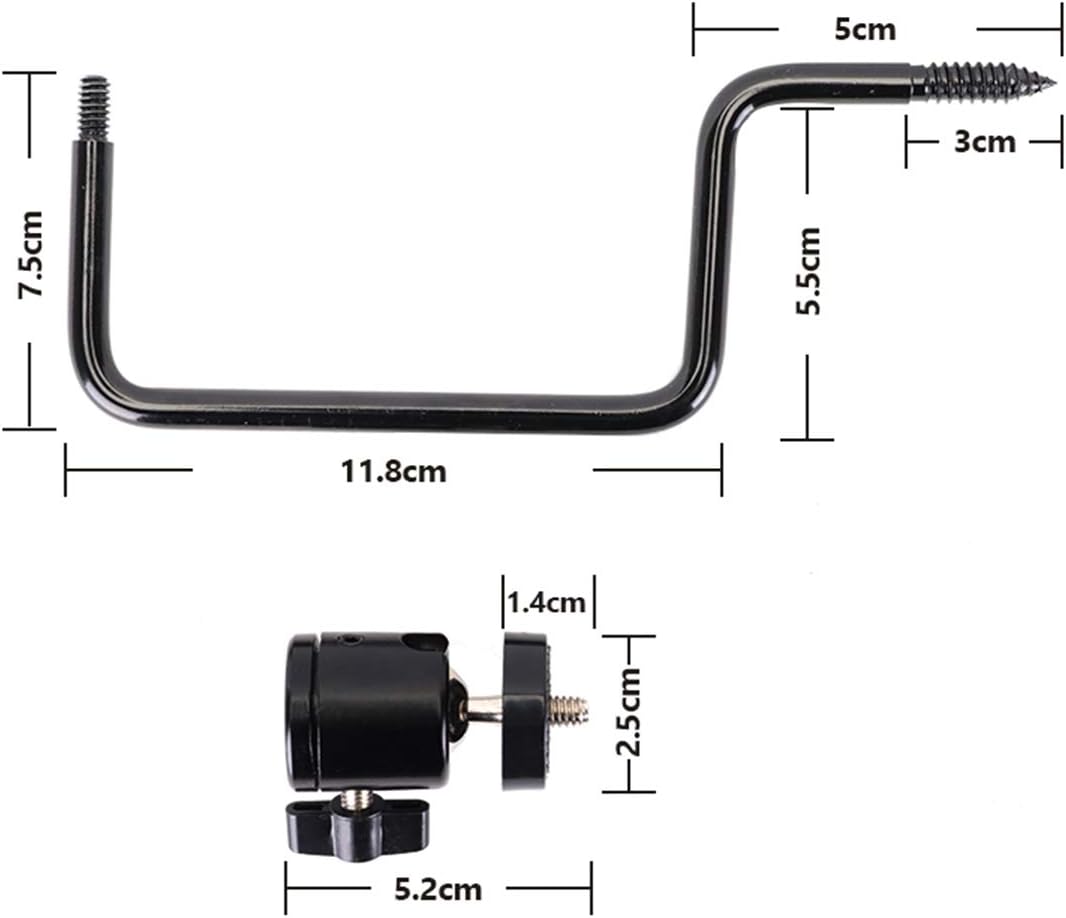 WILDGAMEPLUS CNC Aluminiumlegierung Mount Stand,2-Stücke 360° Rotation 3/8 Zoll zu 1/4 Zoll Schraube
