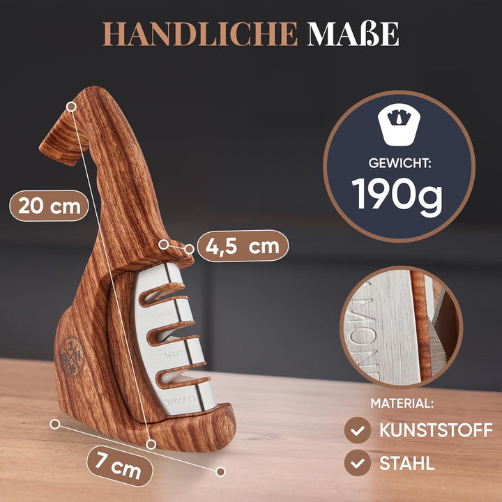 From Mom by FM Messerschärfer [ergonomisch] – Profi-Messerschleifer für scharfe Messer | Knife Sharp