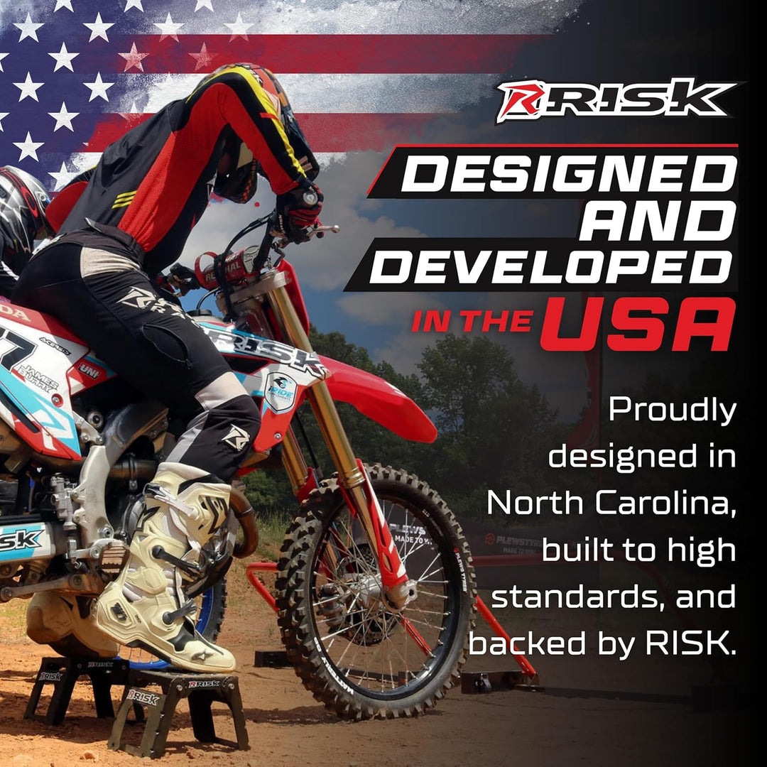RISK Racing ATS 00381 ATS Magnetischer Motocross-/Dirtbike-Ständer, verstellbar, 42,5 x 40,6 x 43,2