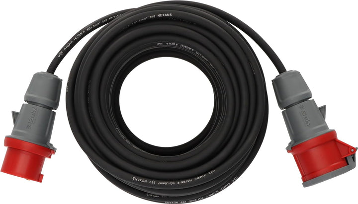 Brennenstuhl CEE Verlängerungskabel IP44 (30m Kabel, H07RN-F 5G1,5, 5-polig mit CEE Stecker und Kupp