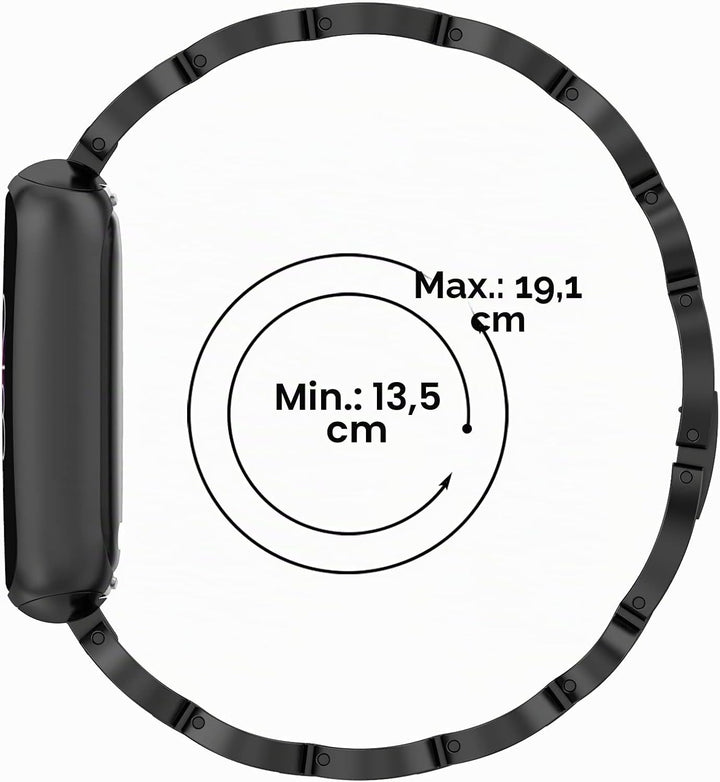 Chofit Armbänder kompatibel mit Fitbit Luxe Armband, klassisches Metall Edelstahl Armband Armbänder