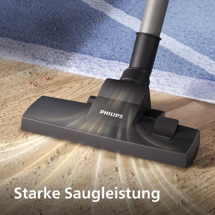 Philips Series 2000 Bodenstaubsauger mit Beutel – Kompakt & Leicht, 800W Motor, HEPA-Filter fängt 99