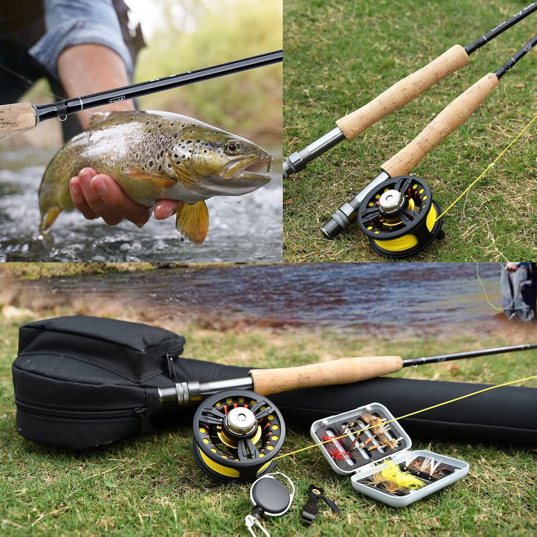 Goture Fliegenrolle Fliegenfischen Rollen wasserdicht 2+1BB 3/4 5/6 7/8 9/10 Aluminum Legierungskörp