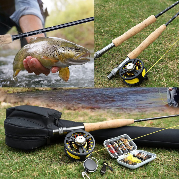 Goture Fliegenrolle Fliegenfischen Rollen wasserdicht 2+1BB 3/4 5/6 7/8 9/10 Aluminum Legierungskörp