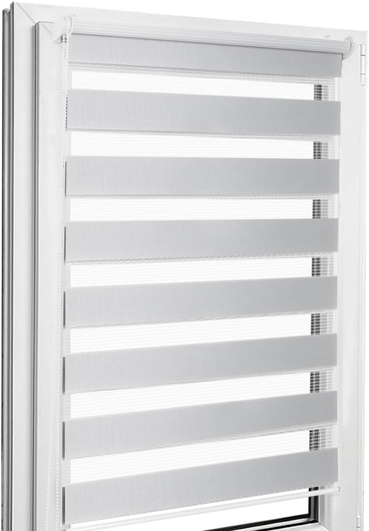 Home-Vision® DuoRollo Klemmfix, Doppelrollo ohne Bohren mit Klämmträgern, Rollos für Fenster und Tür