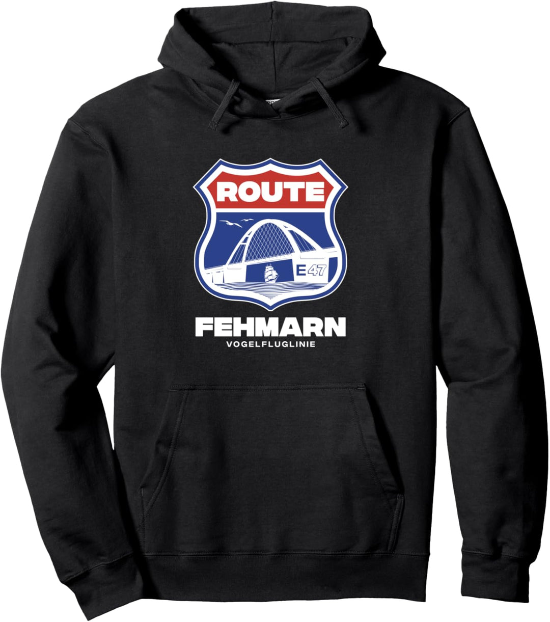 Fehmarn - Ostholstein - Vogelfluglinie E47 Pullover Hoodie