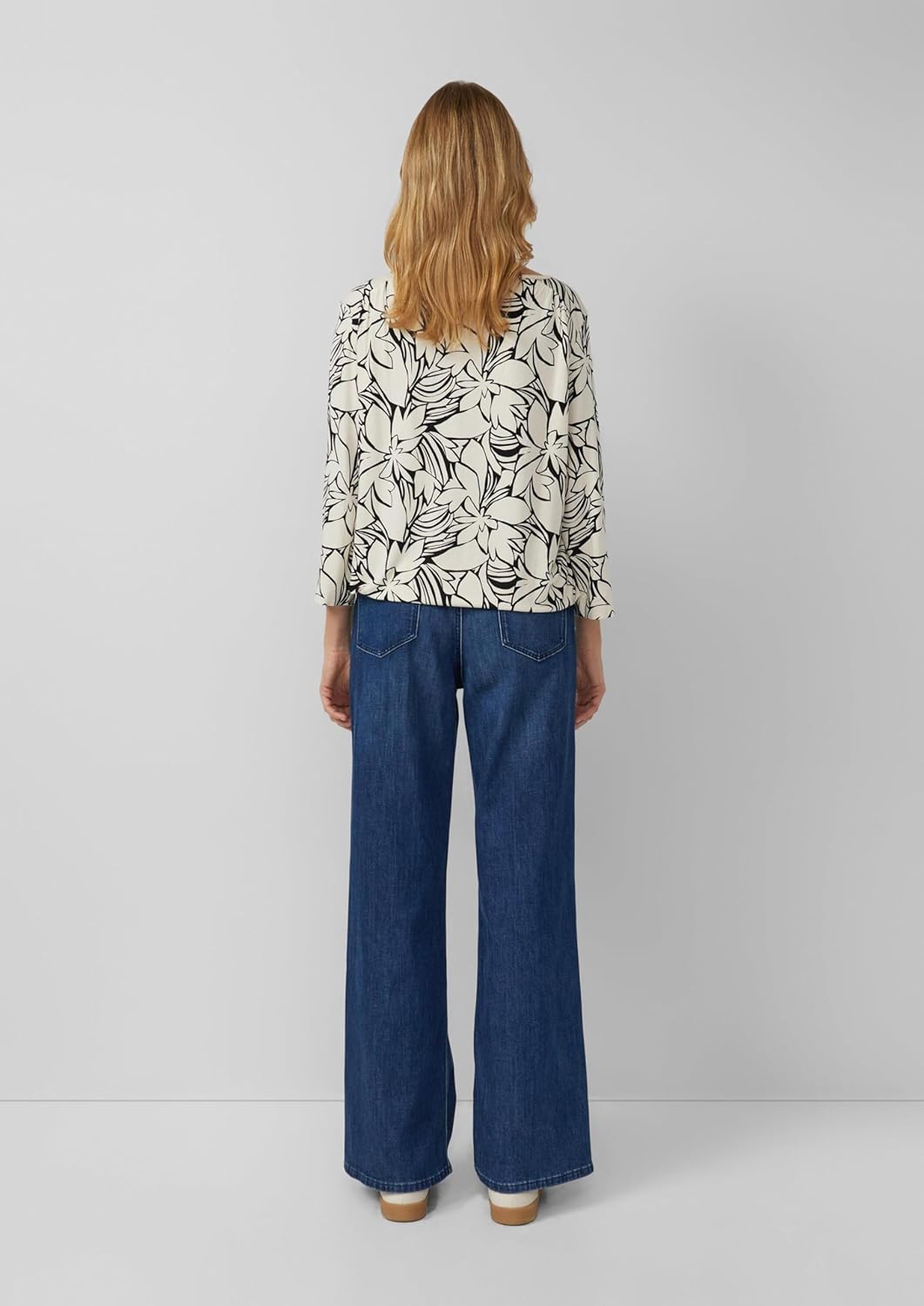 s.Oliver 3/4-Arm Shirt im O-Shape 44 99a4_helles Beige, 44 99a4_helles Beige