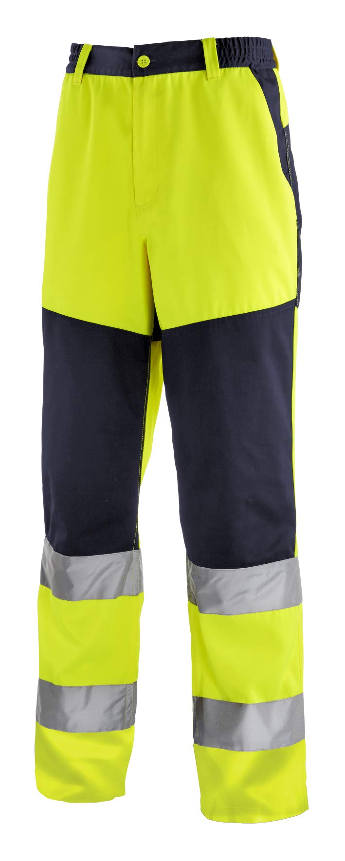 teXXor 4356-60 Warnschutz-Bundhose "Rochester", Grösse 60, Warngelb/Marineblau Grösse 60 Warngelb/Ma