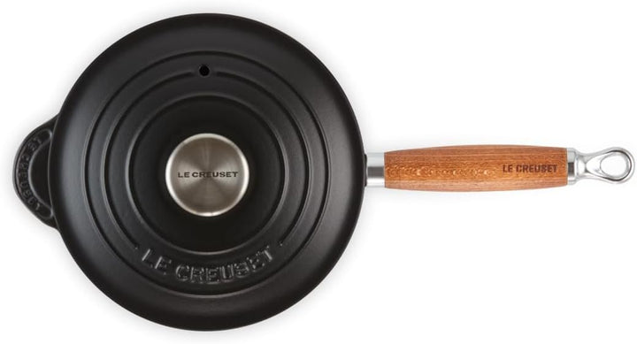 Le Creuset PROFITOPF MIT HOLZGRIFF 18 CM SCHWARZ
