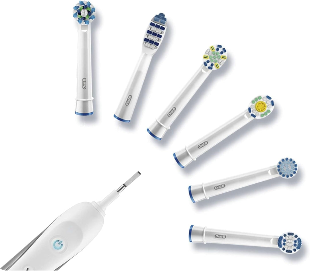 Oral-B Braun CrossAction Ersatz-Bürstenköpfe, 4 Stück Weiss, Weiss